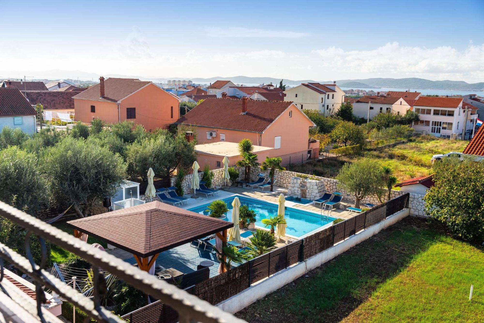 Villa Dalmatina Zadar Mit Pool Экстерьер фото
