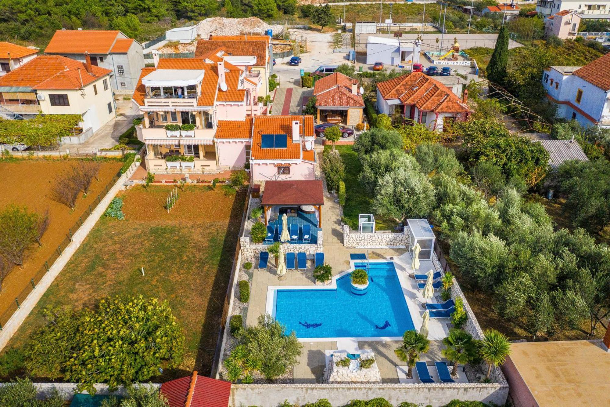Villa Dalmatina Zadar Mit Pool Экстерьер фото